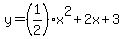 y=%281%2F2%29x%5E2%2B2x%2B3