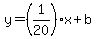 y=%281%2F20%29%2Ax%2Bb