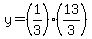 y=%281%2F3%29%2813%2F3%29