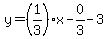 y=%281%2F3%29%2Ax-0%2F3-3
