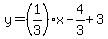 y=%281%2F3%29%2Ax-4%2F3%2B3