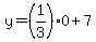 y=%281%2F3%290%2B7