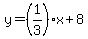 y=%281%2F3%29x%2B8