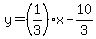 y=%281%2F3%29x-10%2F3