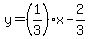 y=%281%2F3%29x-2%2F3