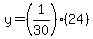 y=%281%2F30%29%2824%29