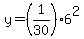 \"y=%281%2F30%296%5E2\"