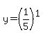y=%281%2F5%29%5E1