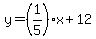 y=%281%2F5%29x%2B12