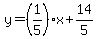 y=%281%2F5%29x%2B14%2F5