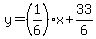 y=%281%2F6%29%2Ax%2B33%2F6