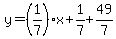 y=%281%2F7%29%2Ax%2B1%2F7%2B49%2F7