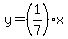 y=%281%2F7%29x
