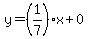 y=%281%2F7%29x%2B0