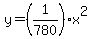 y=%281%2F780%29x%5E2