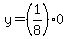 y=%281%2F8%290