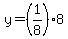 y=%281%2F8%298