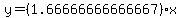 y=%281.66666666666667%29x+