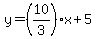 y=%2810%2F3%29x%2B5