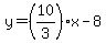 y=%2810%2F3%29x-8