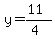y=%2811%29%2F%284%29