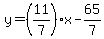 y=%2811%2F7%29x-65%2F7