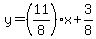 y=%2811%2F8%29x%2B3%2F8
