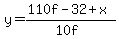 y=%28110f-32%2Bx%29%2F%2810f%29