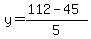 y=%28112-45%29%2F5