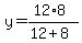 y=%2812%2A8%29%2F%2812%2B8%29