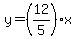 y=%2812%2F5%29x