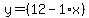 y=%2812-1%2Ax%29
