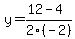 y=%2812-4%29%2F2%28-2%29
