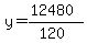 y=%2812480%29%2F%28120%29