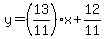y=%2813%2F11%29x%2B12%2F11