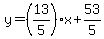 y=%2813%2F5%29x%2B53%2F5