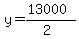 y=%2813000%29%2F%282%29