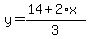 y=%2814%2B2%2Ax%29%2F3