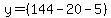 y=%28144-20-5%29