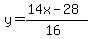 y=%2814x-28%29%2F%2816%29