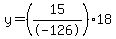 y=%2815%2F-126%29%2A18