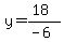 y=%2818%29%2F%28-6%29
