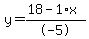 y=%2818-1%2Ax%29%2F-5