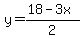 y=%2818-3x%29%2F2