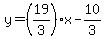 y=%2819%2F3%29x+-10%2F3