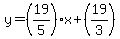 y=%2819%2F5%29x%2B%2819%2F3%29