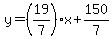y=%2819%2F7%29x%2B150%2F7