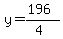 y=%28196%29%2F%284%29