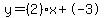 y=%282%29x%2B-3