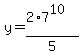 y=%282%2A7%5E10%29%2F5